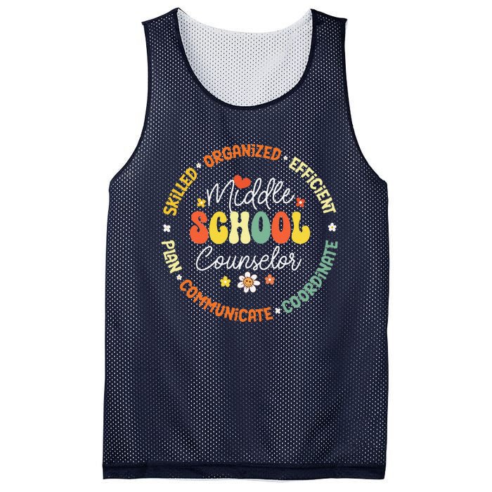 Middle School Counselor Back To School For Teacher Mesh Reversible Basketball Jersey Tank