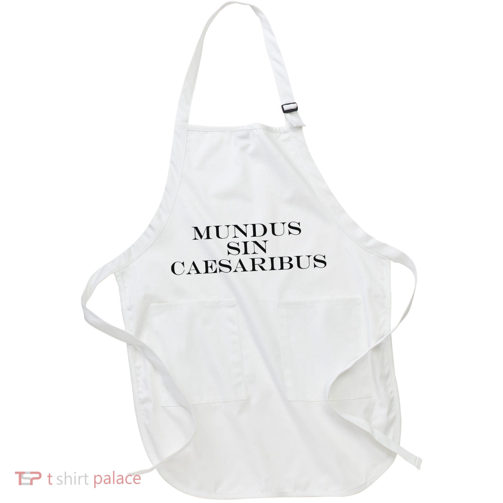 Mundus Sin Caesaribus  Full-Length Apron With Pockets