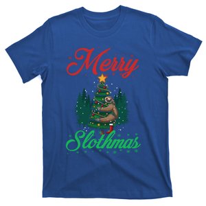 Merry Slothmas Christmas Sloth Lover Great Gift T-Shirt