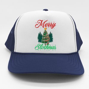 Merry Slothmas Christmas Sloth Lover Great Gift Trucker Hat