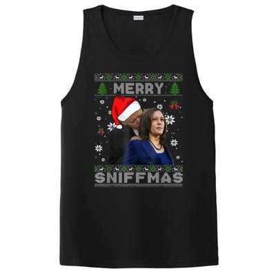 Merry Sniffmas Christmas Anti Biden Ugly Christmas Sweater PosiCharge Competitor Tank