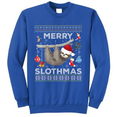 Merry Slothmas Christmas Sloth Lover Ugly Sweater Cute Gift Sweatshirt