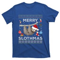 Merry Slothmas Christmas Sloth Lover Ugly Sweater Cute Gift T-Shirt