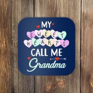 My Sweethearts Call Me Grandma Valentine's Day Gifts Coaster