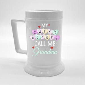 My Sweethearts Call Me Grandma Valentine's Day Gifts Beer Stein