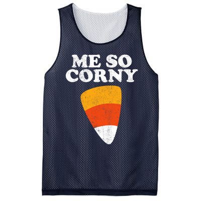 Me So Corny Halloween Funny Candy Corn Retro 80s Costume Mesh Reversible Basketball Jersey Tank