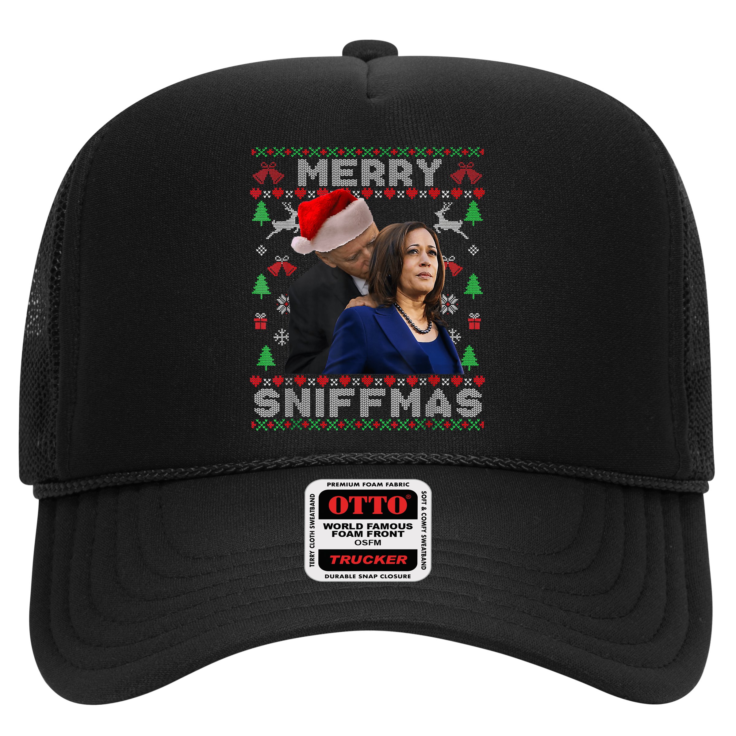 Merry Sniffmas Christmas Anti Biden Ugly Xmas Family Pajamas Hat