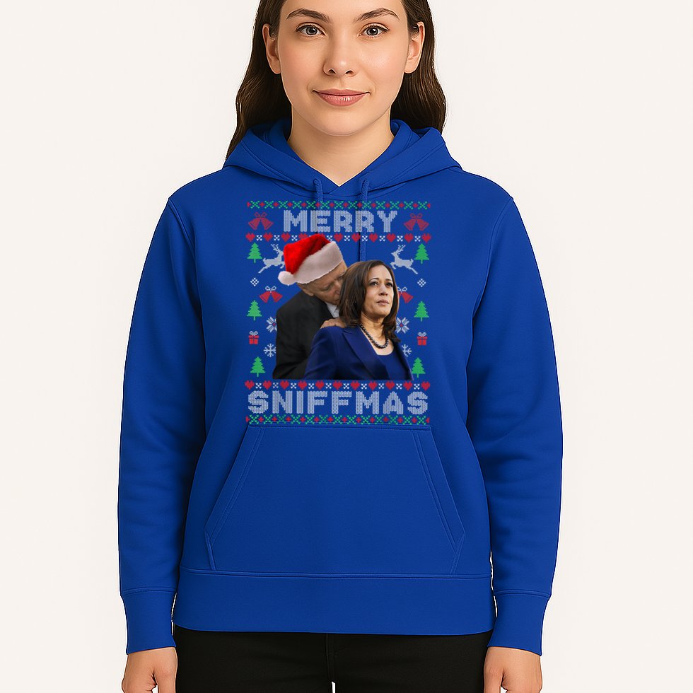 Merry Sniffmas Christmas Anti Biden Ugly Xmas Family Pajamas Hoodie
