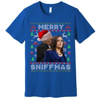 Merry Sniffmas Christmas Anti Biden Ugly Xmas Family Pajamas Premium T-Shirt