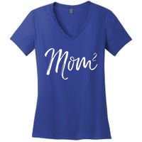 Mom Squared Cute Twin Mom Second Announcet Mom^2 Gift Women's V-Neck T-Shirt