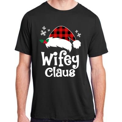 Mrs Santa Claus Funny Christmas Matching Couple Wife Fiance Gift Adult ChromaSoft Performance T-Shirt