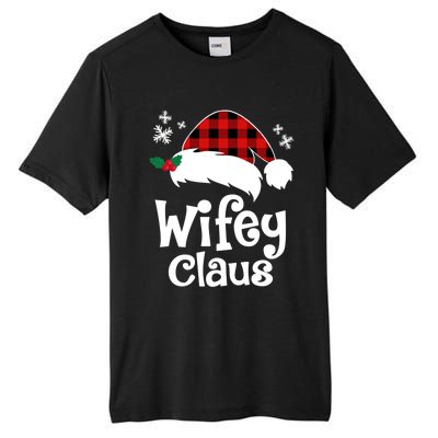 Mrs Santa Claus Funny Christmas Matching Couple Wife Fiance Gift Tall Fusion ChromaSoft Performance T-Shirt