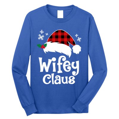 Mrs Santa Claus Funny Christmas Matching Couple Wife Fiance Gift Long Sleeve Shirt