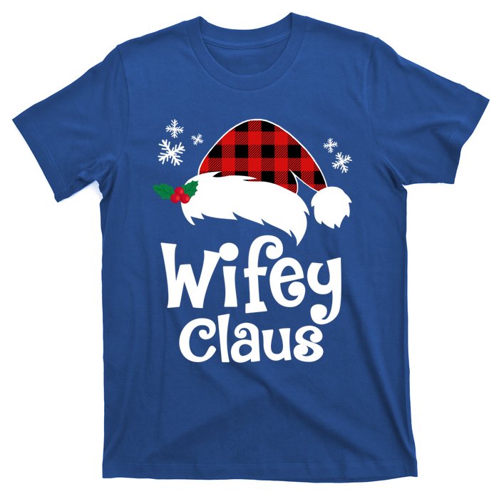 Mrs Santa Claus Funny Christmas Matching Couple Wife Fiance Gift T-Shirt