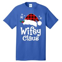 Mrs Santa Claus Funny Christmas Matching Couple Wife Fiance Gift Tall T-Shirt