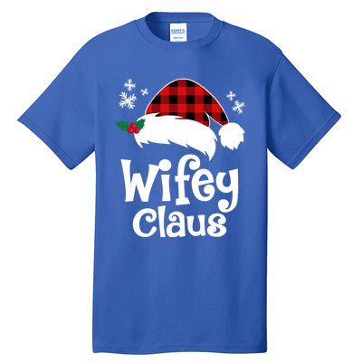 Mrs Santa Claus Funny Christmas Matching Couple Wife Fiance Gift Tall T-Shirt