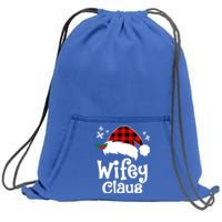 Mrs Santa Claus Funny Christmas Matching Couple Wife Fiance Gift Sweatshirt Cinch Pack Bag