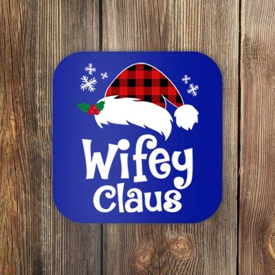 Mrs Santa Claus Funny Christmas Matching Couple Wife Fiance Gift Coaster