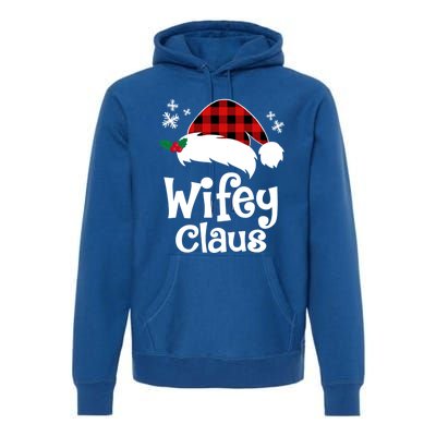 Mrs Santa Claus Funny Christmas Matching Couple Wife Fiance Gift Premium Hoodie