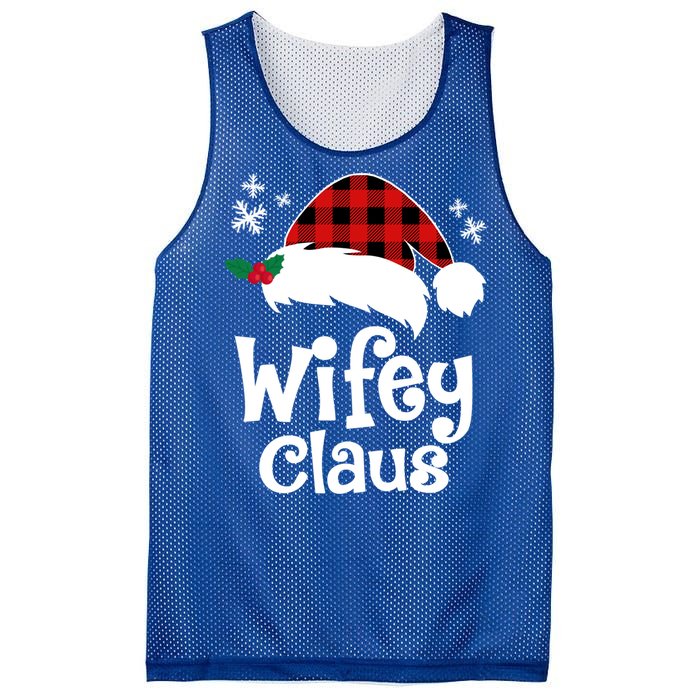 Mrs Santa Claus Funny Christmas Matching Couple Wife Fiance Gift Mesh Reversible Basketball Jersey Tank