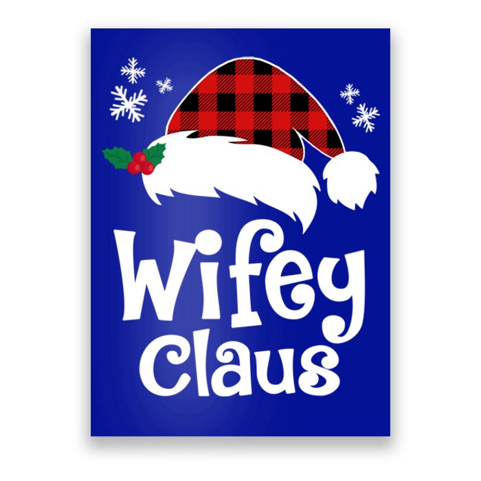 Mrs Santa Claus Funny Christmas Matching Couple Wife Fiance Gift Poster