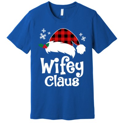 Mrs Santa Claus Funny Christmas Matching Couple Wife Fiance Gift Premium T-Shirt