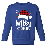 Mrs Santa Claus Funny Christmas Matching Couple Wife Fiance Gift Toddler Sweatshirt