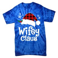 Mrs Santa Claus Funny Christmas Matching Couple Wife Fiance Gift Tie-Dye T-Shirt