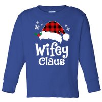 Mrs Santa Claus Funny Christmas Matching Couple Wife Fiance Gift Toddler Long Sleeve Shirt