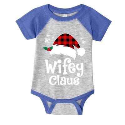 Mrs Santa Claus Funny Christmas Matching Couple Wife Fiance Gift Infant Baby Jersey Bodysuit