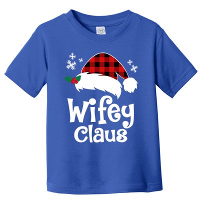 Mrs Santa Claus Funny Christmas Matching Couple Wife Fiance Gift Toddler T-Shirt