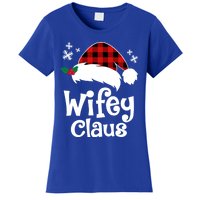 Mrs Santa Claus Funny Christmas Matching Couple Wife Fiance Gift Women's T-Shirt