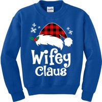 Mrs Santa Claus Funny Christmas Matching Couple Wife Fiance Gift Kids Sweatshirt