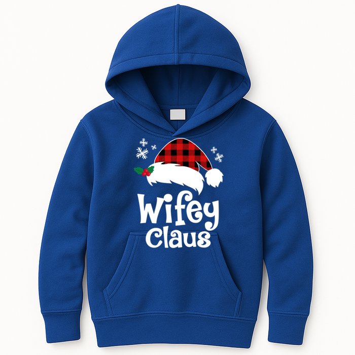 Mrs Santa Claus Funny Christmas Matching Couple Wife Fiance Gift Kids Hoodie