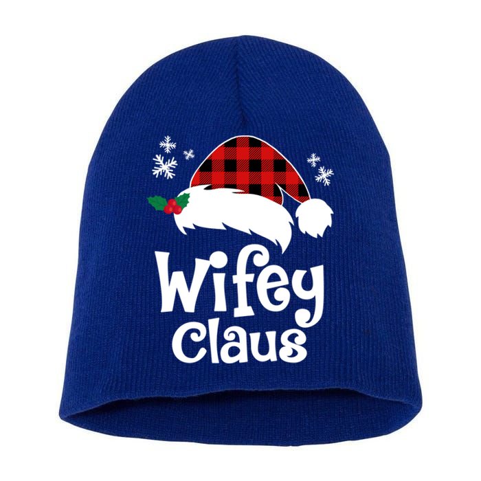 Mrs Santa Claus Funny Christmas Matching Couple Wife Fiance Gift Short Acrylic Beanie