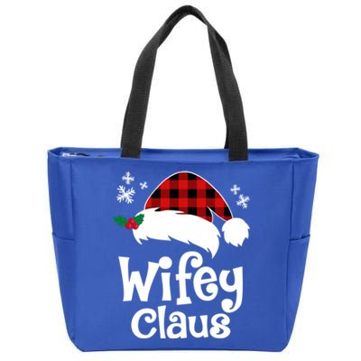 Mrs Santa Claus Funny Christmas Matching Couple Wife Fiance Gift Zip Tote Bag