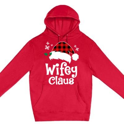 Mrs Santa Claus Funny Christmas Matching Couple Wife Fiance Gift Premium Pullover Hoodie