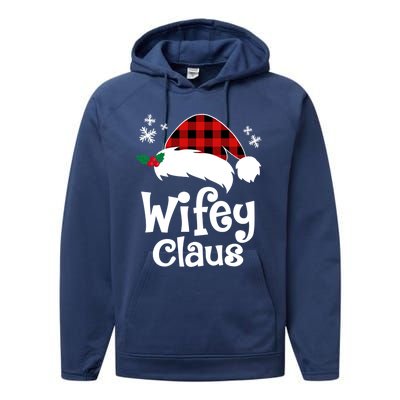 Mrs Santa Claus Funny Christmas Matching Couple Wife Fiance Gift Performance Fleece Hoodie