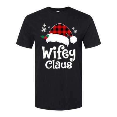 Mrs Santa Claus Funny Christmas Matching Couple Wife Fiance Gift Softstyle CVC T-Shirt