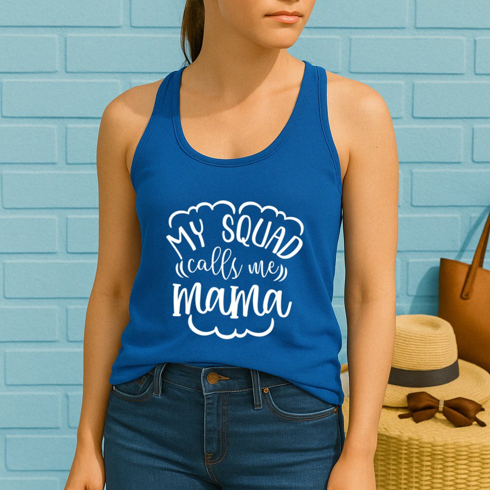 My Squad Calls Me Mom Mother Gift Womens Tank Top
