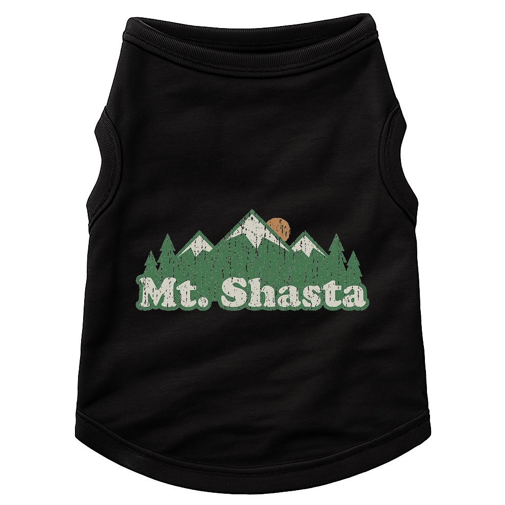 Mt. Shasta California Ca Vintage Hiking Mountains Doggie Tank
