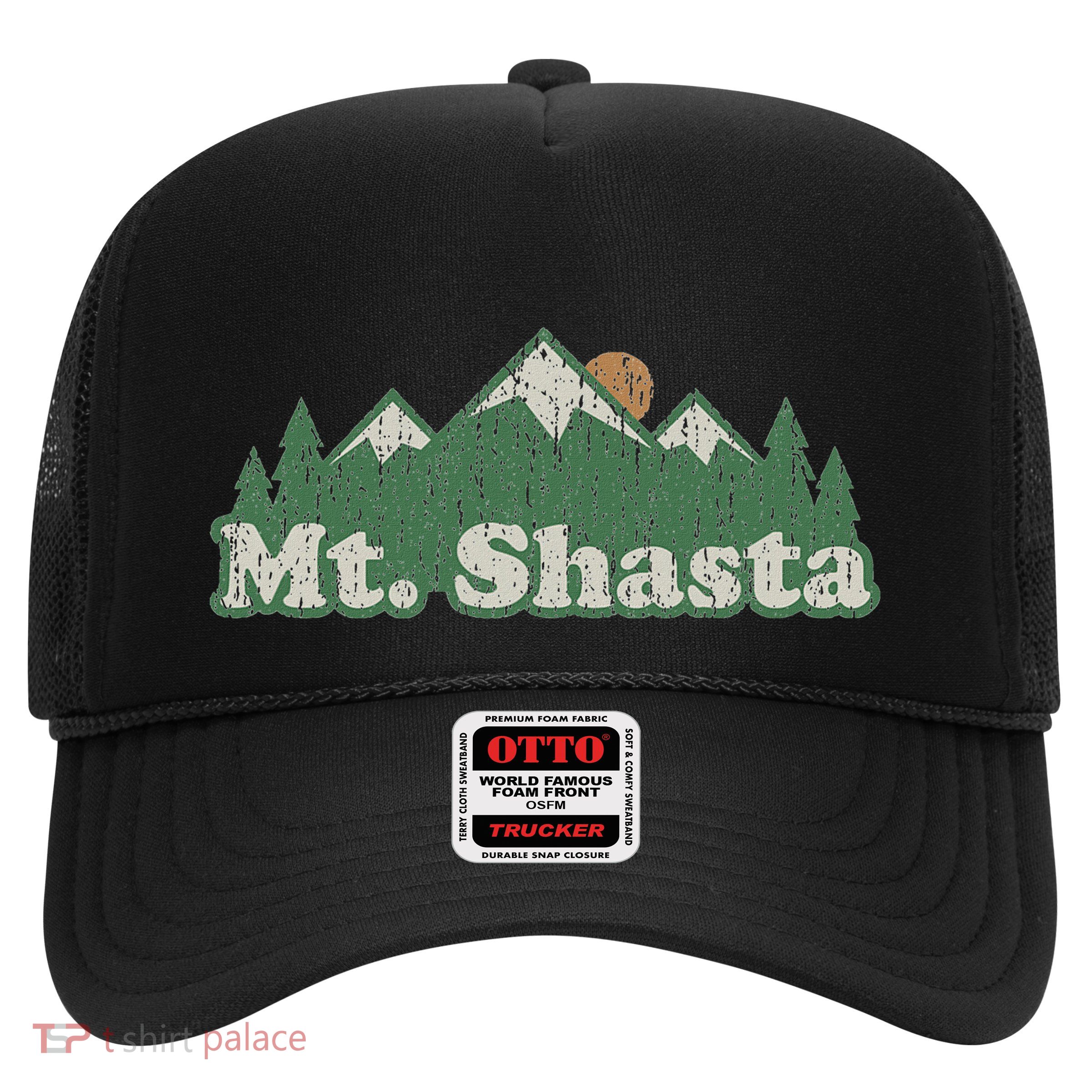 Mt. Shasta California Ca Vintage Hiking Mountains Trucker Hat