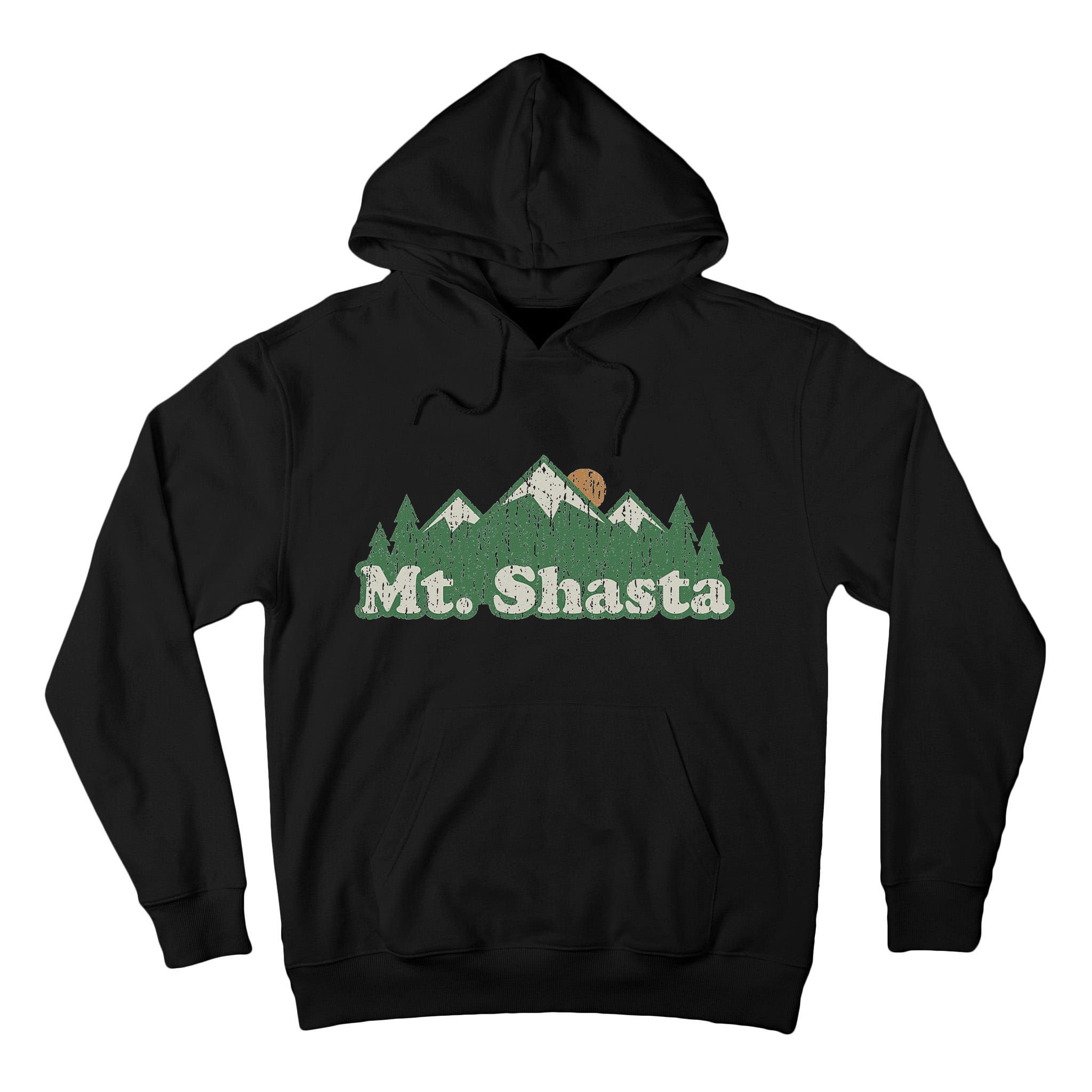 Mt. Shasta California Ca Vintage Hiking Mountains Tall Hoodie