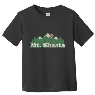Mt. Shasta California Ca Vintage Hiking Mountains Toddler T-Shirt