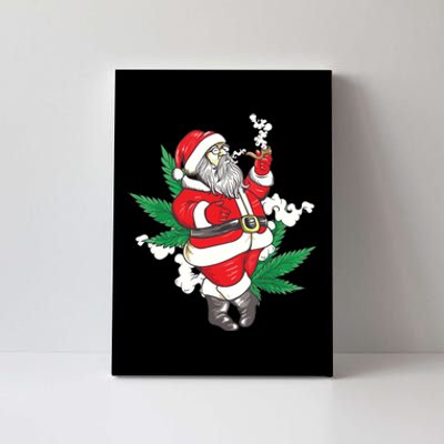 Marijuana Santa Claus Cannabis Weed 420 Christmas Gift Canvas