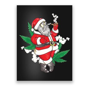 Marijuana Santa Claus Cannabis Weed 420 Christmas Gift Poster