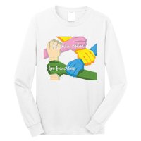 My Skin Color Is't A Crime Black Empowerment Gift Black Power Hands Long Sleeve Shirt