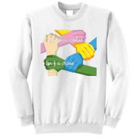 My Skin Color Is't A Crime Black Empowerment Gift Black Power Hands Sweatshirt