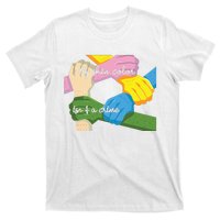 My Skin Color Is't A Crime Black Empowerment Gift Black Power Hands T-Shirt