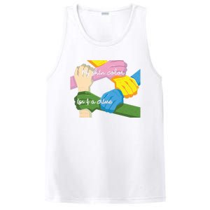 My Skin Color Is't A Crime Black Empowerment Gift Black Power Hands PosiCharge Competitor Tank